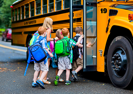 kids boarding florida school bus
